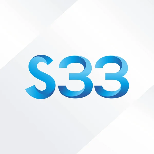 Logo común de la carta S33 — Archivo Imágenes Vectoriales