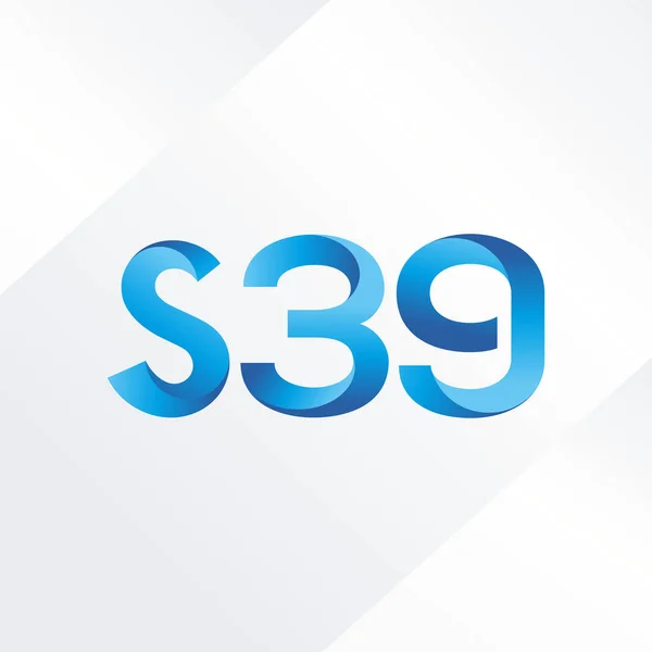 Gemensam skrivelse logotyp S39 — Stock vektor