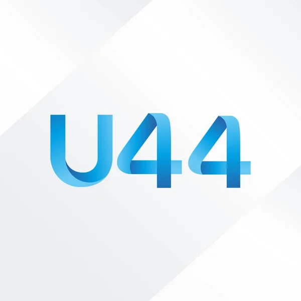 Közös levelet logó U44 — Stock Vector