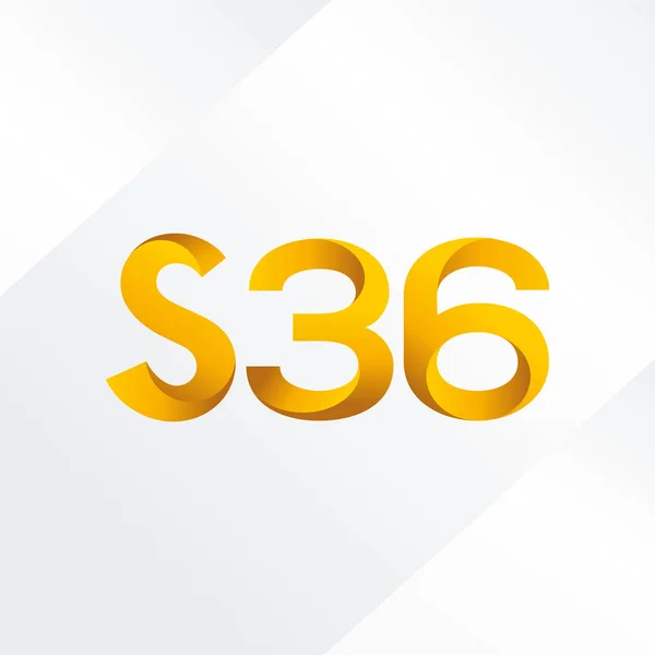 Logotipo da carta comum S36 —  Vetores de Stock