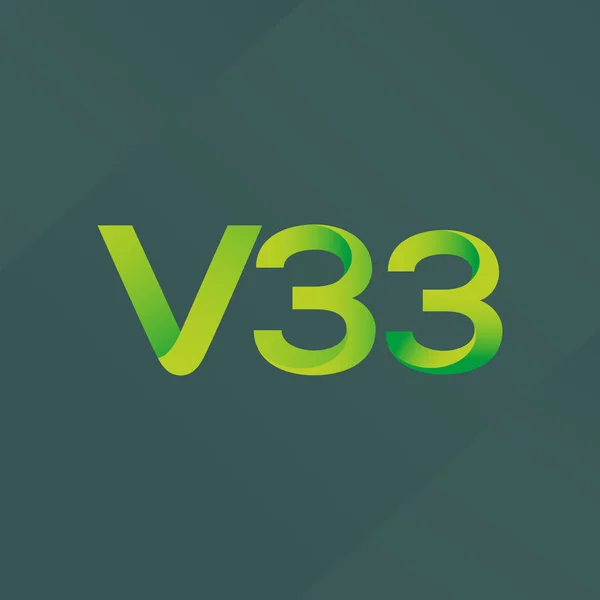 Logotipo da carta comum V33 —  Vetores de Stock