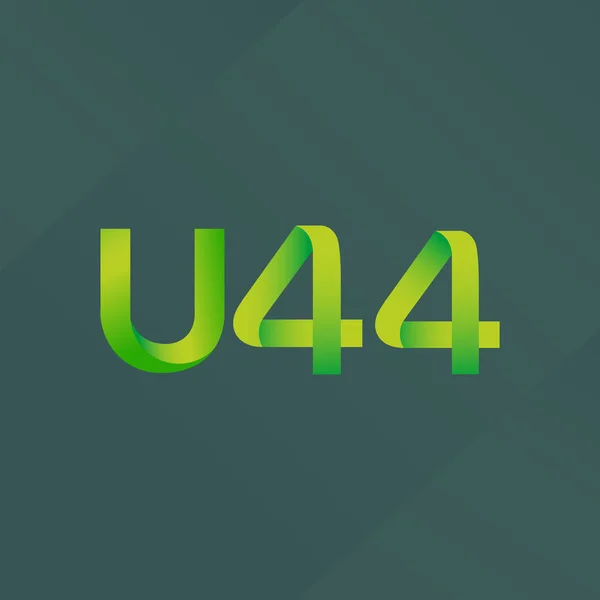 Közös levelet logó U44 — Stock Vector