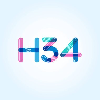 harf ve rakam logo H34