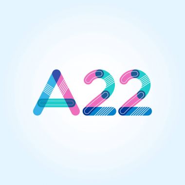 harf ve rakam logosu A22