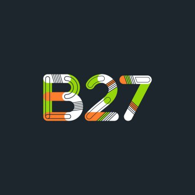 harf ve rakam logosu B27 