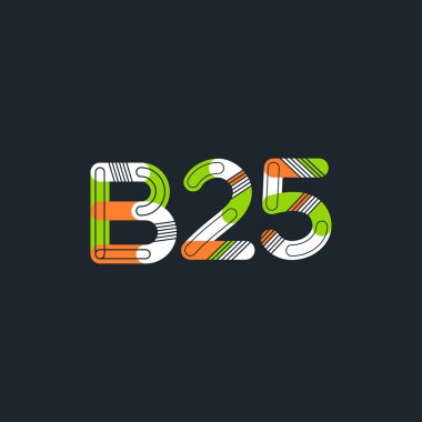 harf ve rakam logosu B25