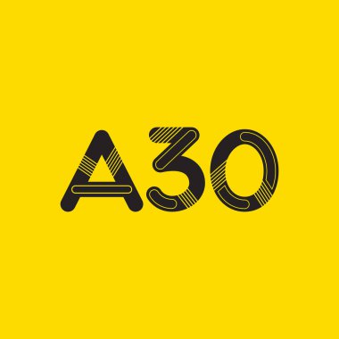 harf ve rakam logosu A30 