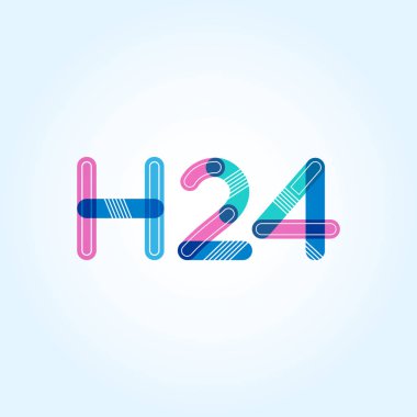 harf ve rakam logosu H24