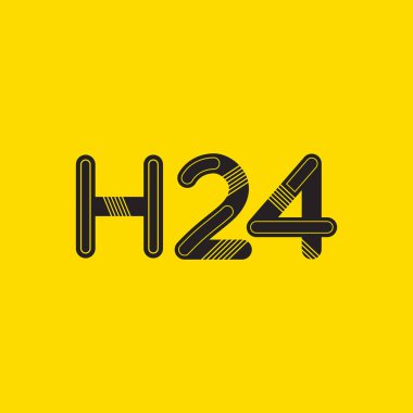 harf ve rakam logosu H24