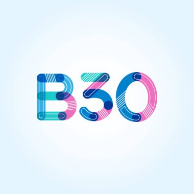 harf ve rakam logosu B30 