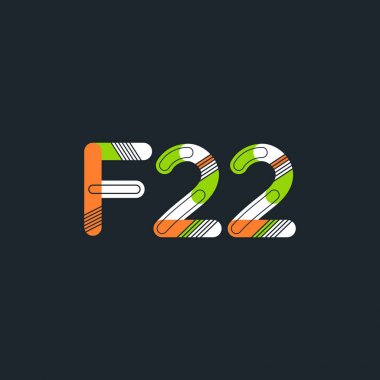 harf ve rakam logosu F22