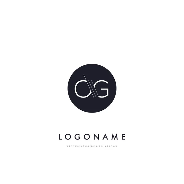 Λογότυπο της εταιρίας γράμματα O & G — Διανυσματικό Αρχείο