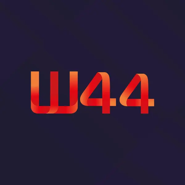 Közös levelet logó W44 — Stock Vector