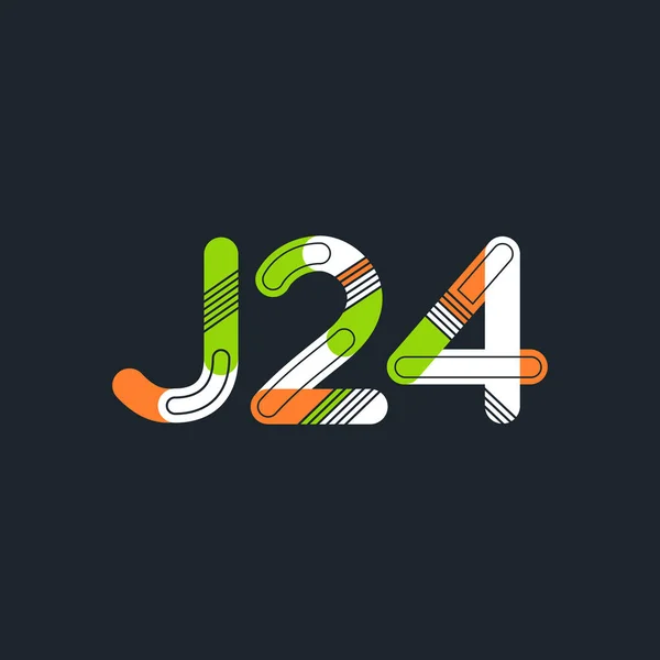 字母与数字标志 J24 — 图库矢量图片