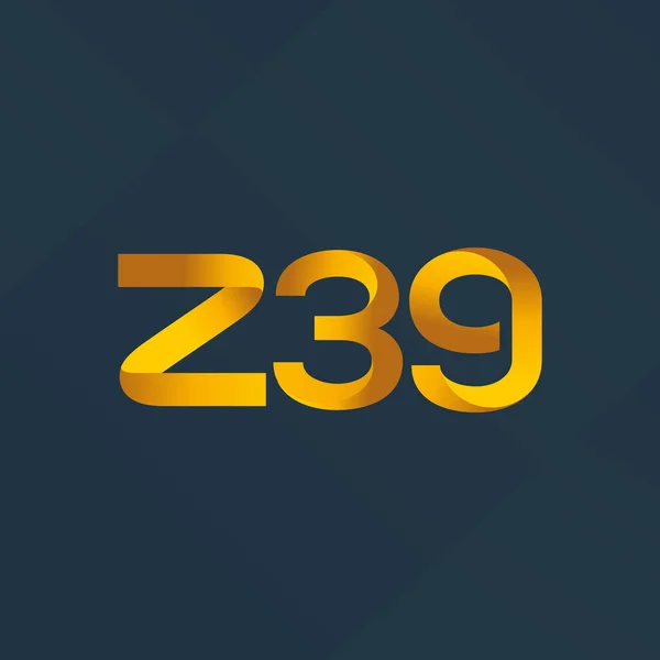 Joint letter logo Z39 — Stock Vector