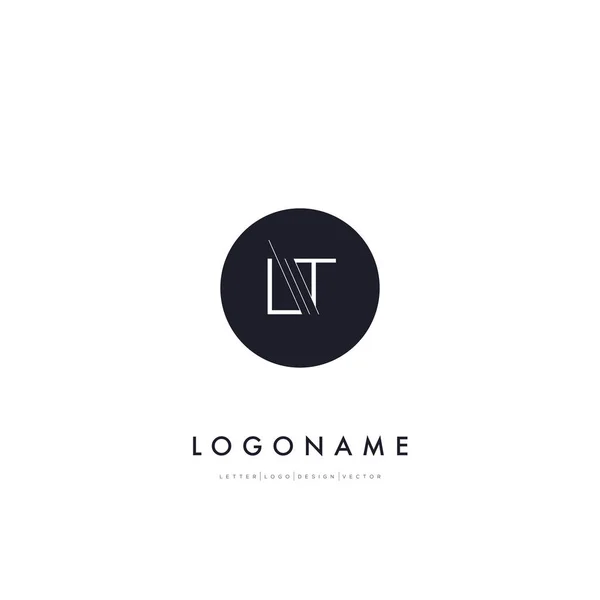 Το λογότυπο της εταιρείας γράμματα lt — Διανυσματικό Αρχείο