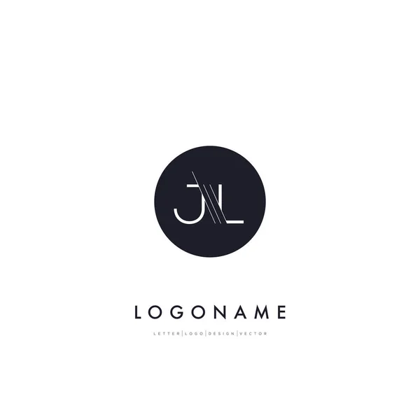 JL letters company Logo — Stock Vector