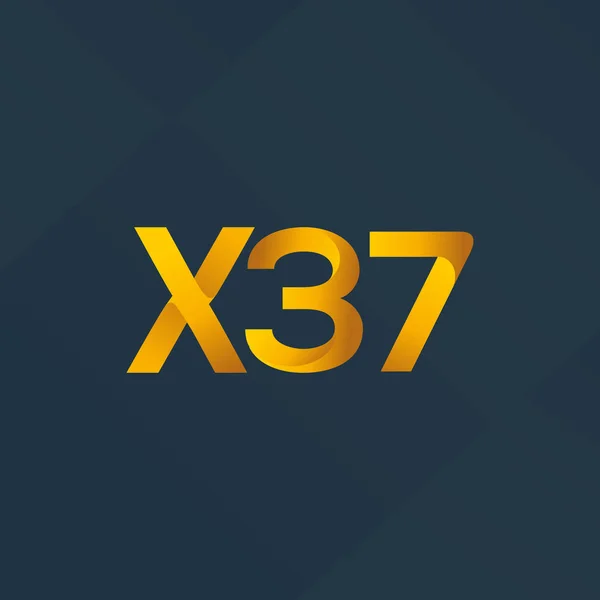 Logo de la carta conjunta X37 — Vector de stock