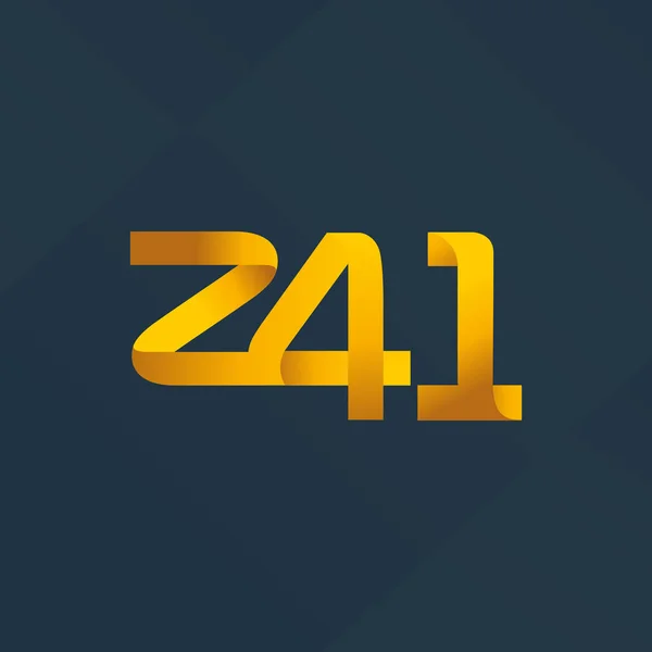Joint letter logo Z41 — Stock Vector