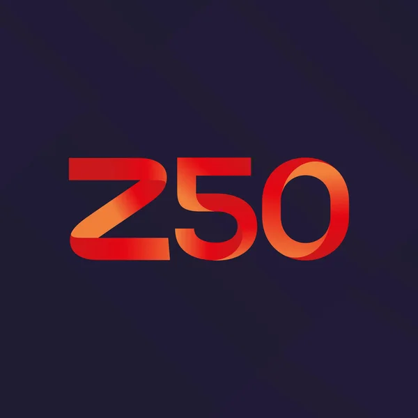 Joint letter logo Z50 — Stock Vector