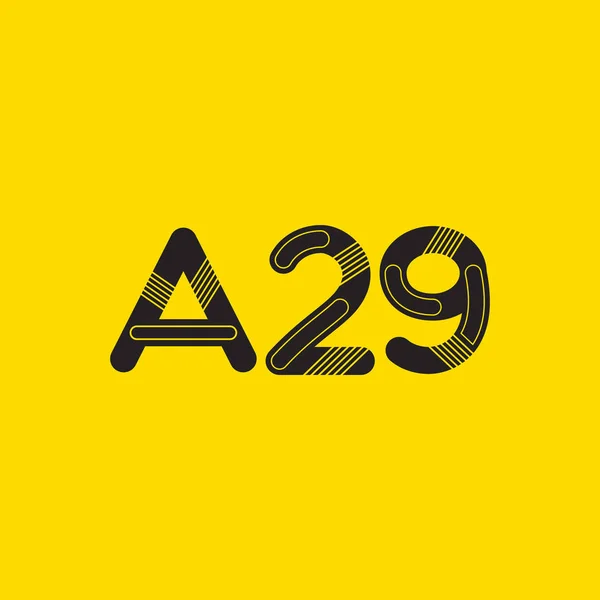 Logotipo de letra y dígito A29 — Vector de stock