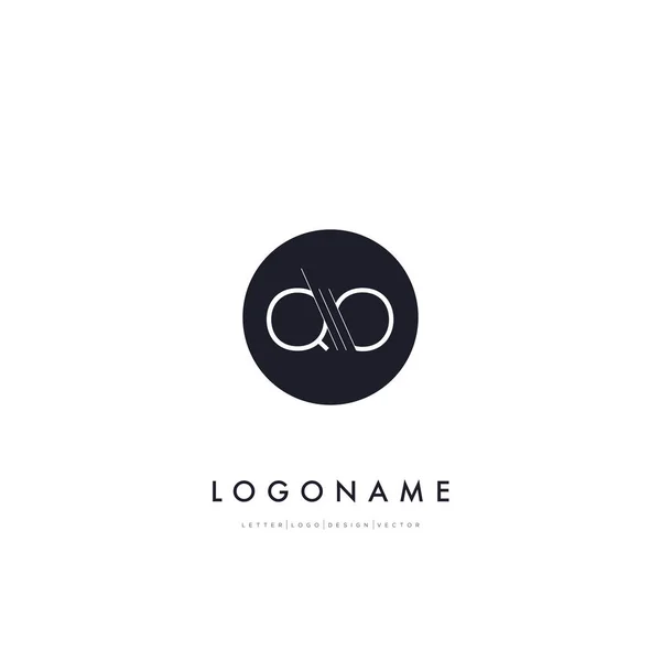 Γράμματα Q & O λογότυπο της εταιρίας — Διανυσματικό Αρχείο