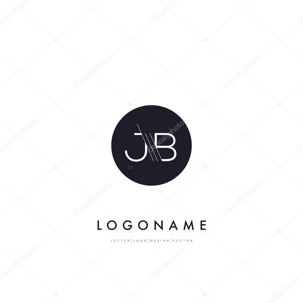 JB letters company Logo ,vector illustration
