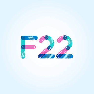 harf ve rakam logosu F22