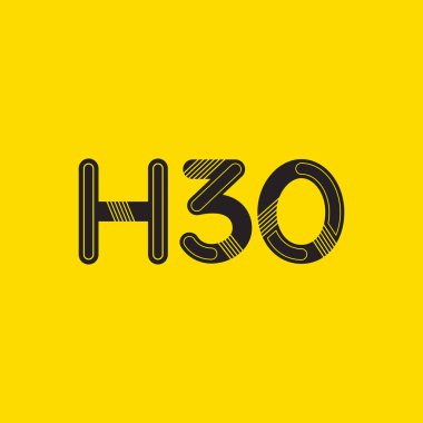 harf ve rakam logosu H30