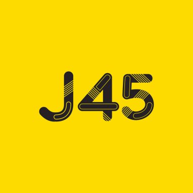 harf ve rakam logo J45
