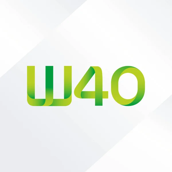 Wspólny list logo W40 — Wektor stockowy