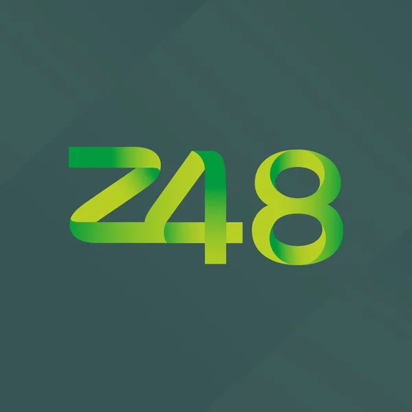 Joint letter logo Z48 — Stock Vector
