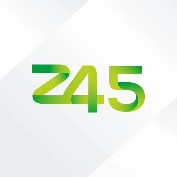 Logo lettera congiunta Z45 — Vettoriale Stock