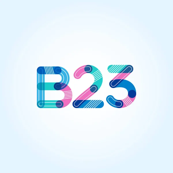 字母与数字标志 B23 — 图库矢量图片