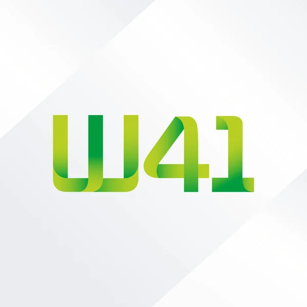 Közös levelet logó W41 — Stock Vector