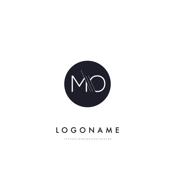 Το λογότυπο της εταιρείας γράμματα mo — Διανυσματικό Αρχείο