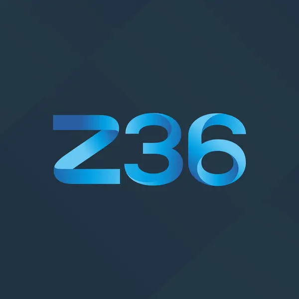 Joint letter logo Z36 — Stock Vector