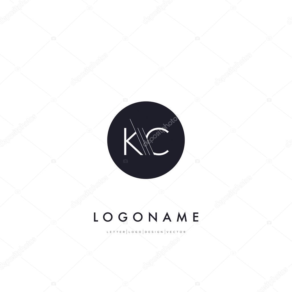 KC letters company Logo ,vector illustration