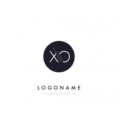 XO harf logo kesmiş