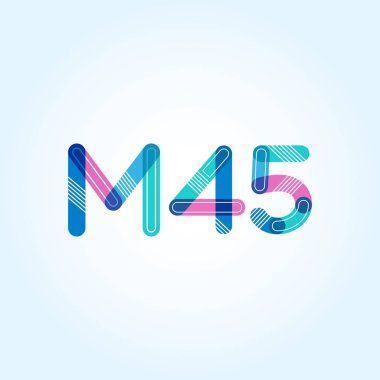 harf ve rakam logosu M45