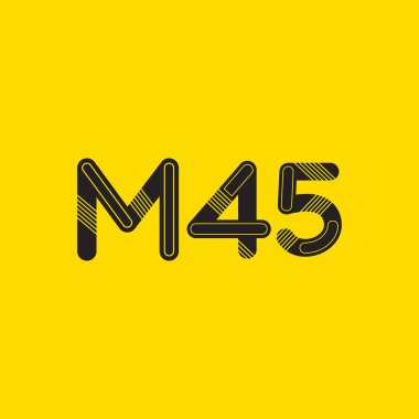 harf ve rakam logosu M45