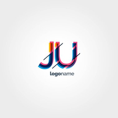 Ju multicolour harf logo
