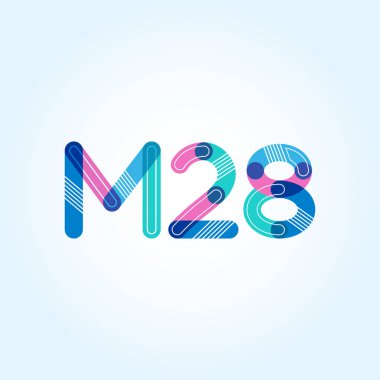 harf ve rakam logosu M28