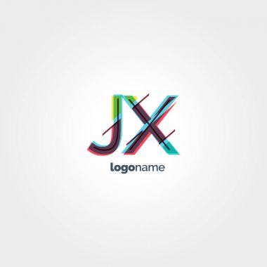 JX multicolour harf logo