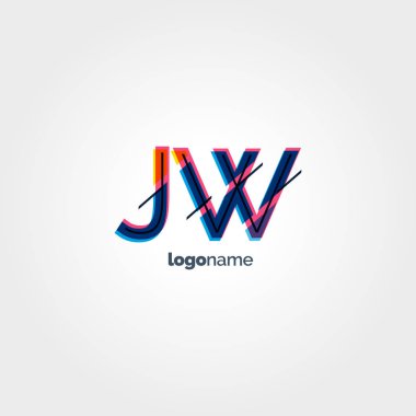 JW multicolour harf logo