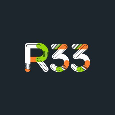 harf ve rakam logo R33