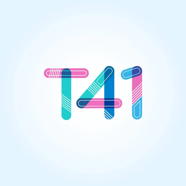 Γράμμα και αριθμός T41 — Διανυσματικό Αρχείο