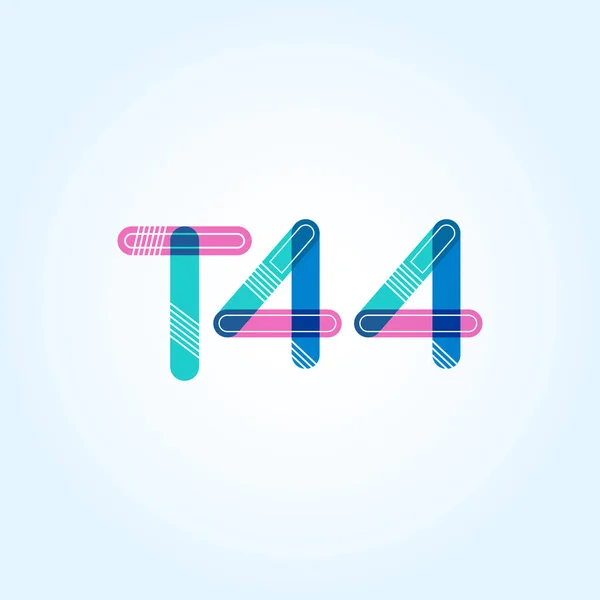 Γράμμα και αριθμός T44 — Διανυσματικό Αρχείο