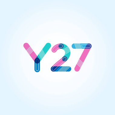 harf ve rakam çağdaş şirket logosu