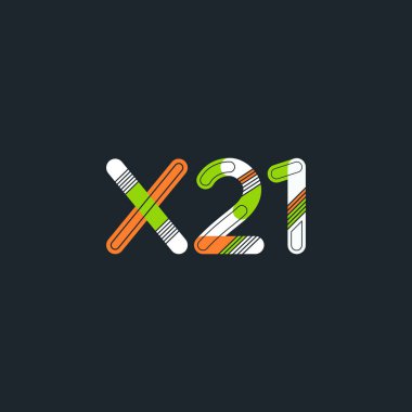 harf ve rakam logo X21